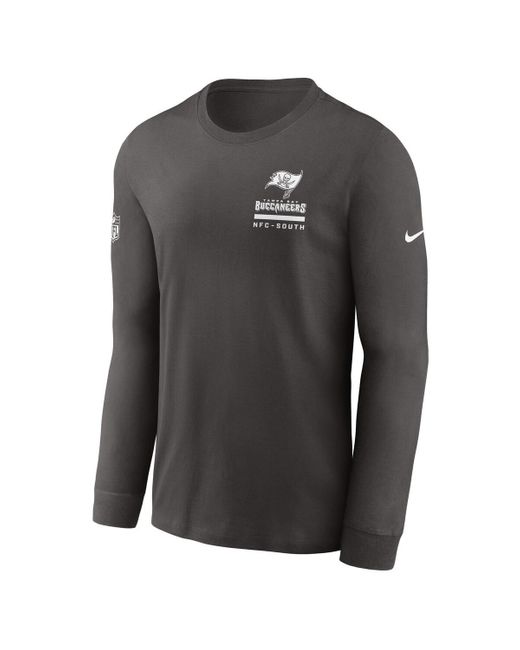 Nike Black Tampa Bay Buccaneers Sideline Performance Long Sleeve T-shirt for men