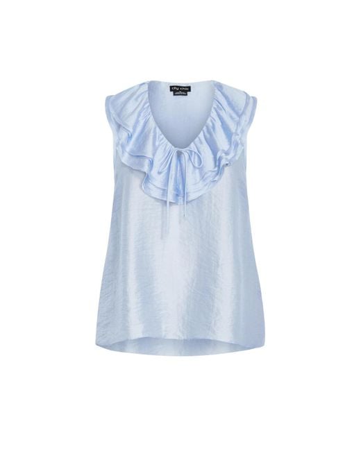 City Chic Blue Plus Size Athena Top
