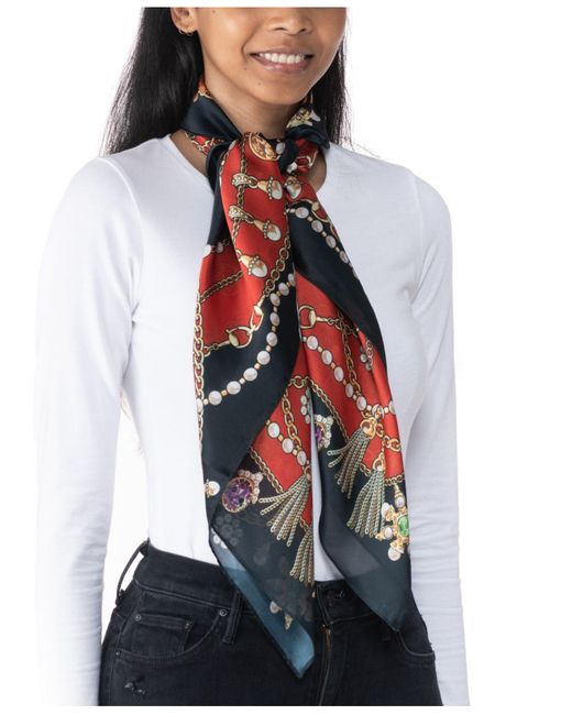 Giani Bernini Synthetic Tiger Jewel Status Square Scarf - Lyst