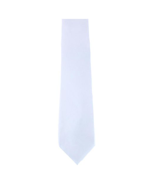 Trafalgar White Sutton Solid Color Silk Necktie for men