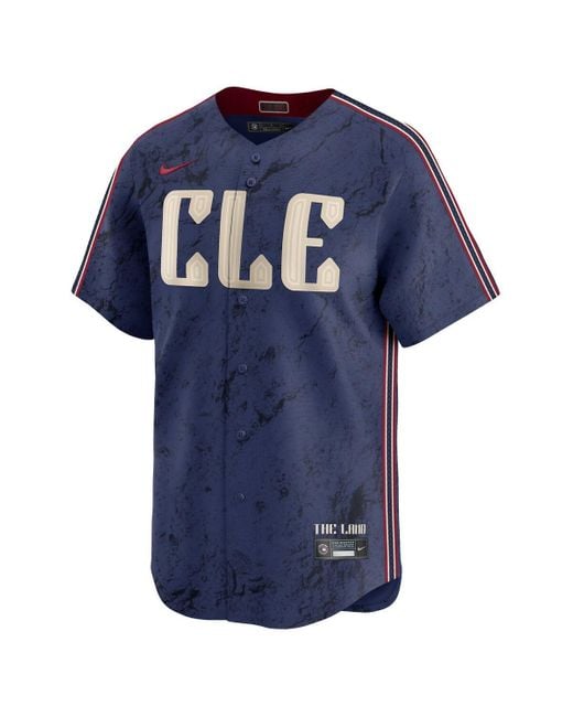 Nike Blue Jose Ramirez Cleveland Guardians City Connect Limited Player Jersey for men