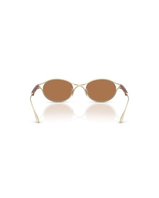 Tory Burch White Oval Sunglasses