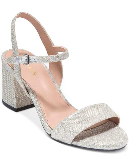 Cole Haan Metallic Josie Block-heel Sandals