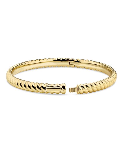 DEVATA Metallic Twisted Rope Bangle Bracelet