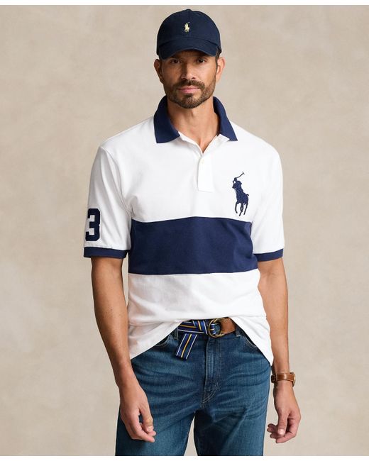 Polo Ralph Lauren Blue Big & Tall Short-sleeve Polo Shirt for men