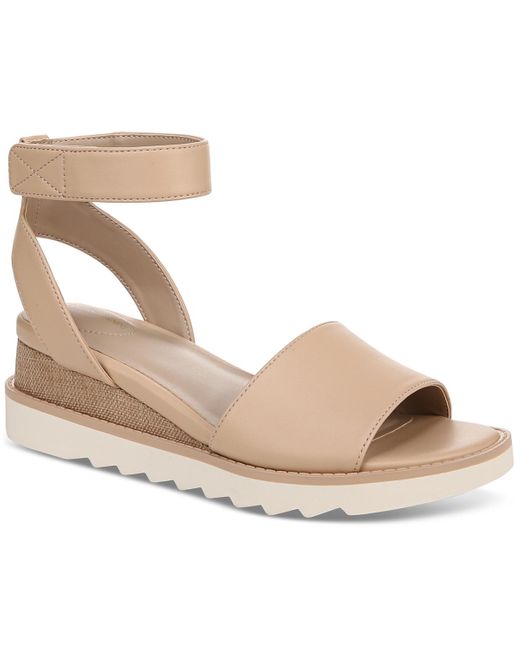 Giani Bernini Metallic Constancia Ankle Strap Wedge Sandals