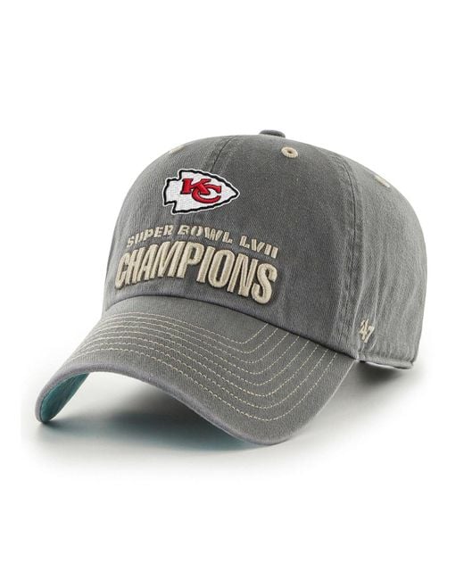  '47 Women's White Kansas City Chiefs Super Bowl LVII Champions  Clean Up Adjustable Hat : Sports & Outdoors