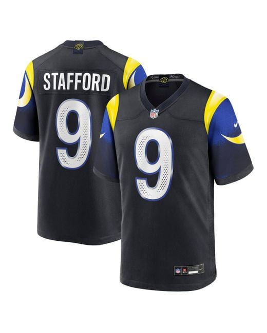 Nike Blue Matthew Stafford Navy Los Angeles Rams Nfl Rivalry Game Jersey for men