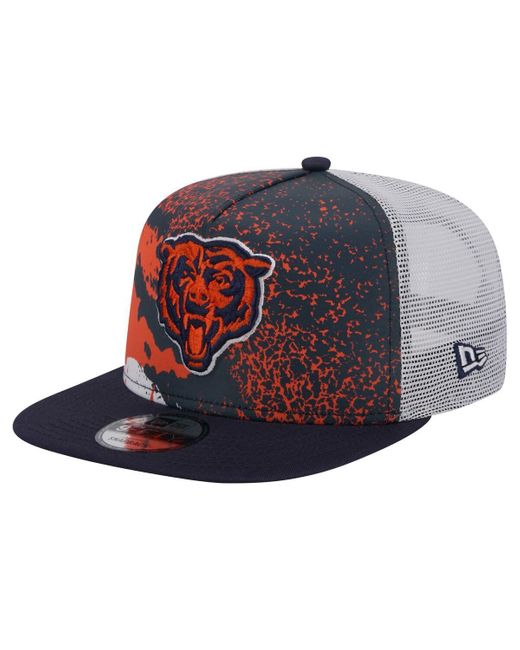 KTZ Blue Navy Chicago Bears Court Sport 9fifty Snapback Hat for men