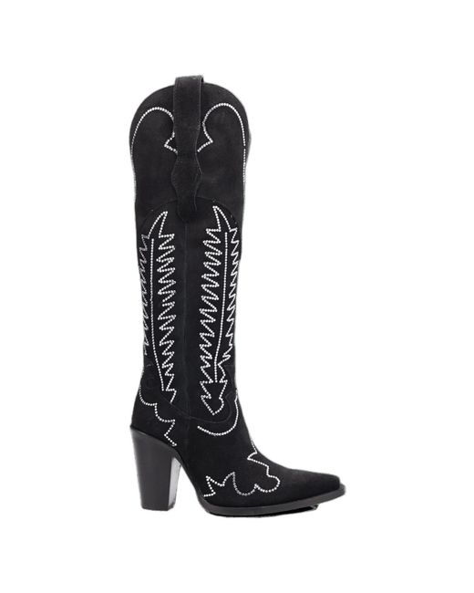 Dingo Black Double Take Suede Leather Boot