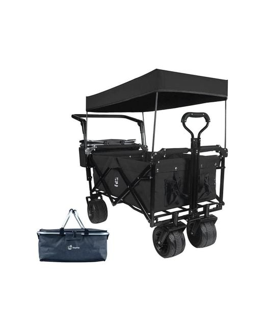 Mountaintop Black Collapsible Wagon