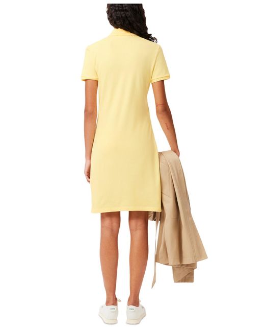 Lacoste Usa Natural Collared Slim-fit T-shirt Dress