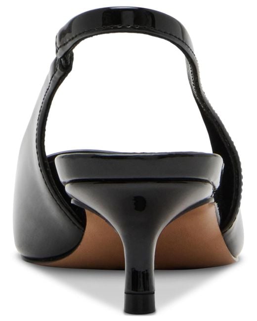 Steve Madden Black Kittie Slingback Kitten-heel Pumps