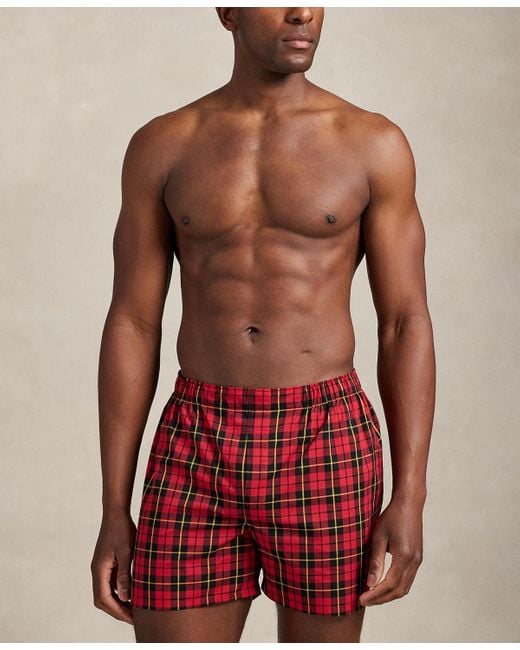 Polo Ralph Lauren Red 3-pack Classic Boxer Brief Set for men