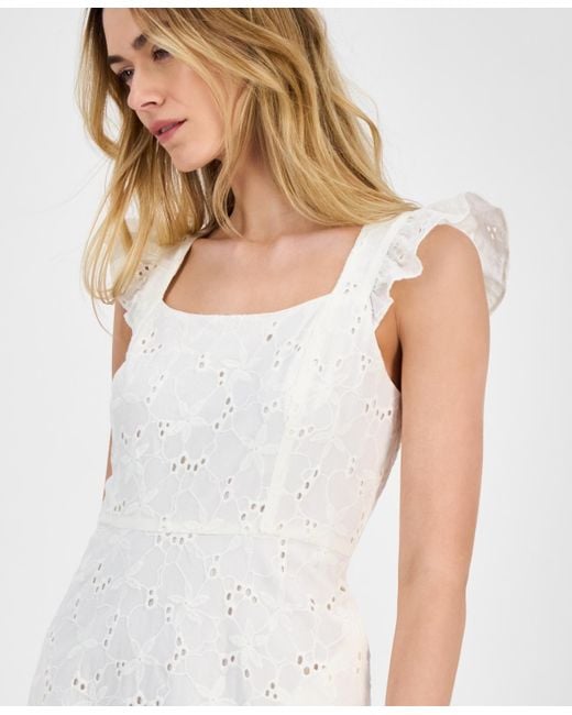 white boho dress for women White Lace Cotton Bohemian Maxi Dress ,Boho Sundress  Boho Queens