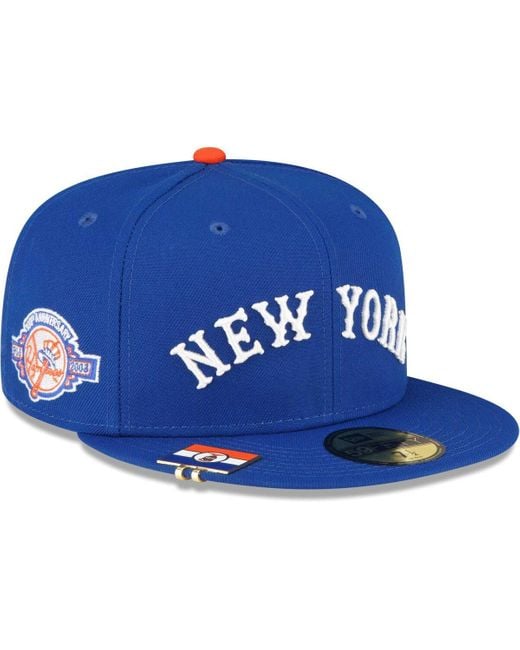 KTZ Blue New York Yankees City Flag 59fifty Fitted Hat for men