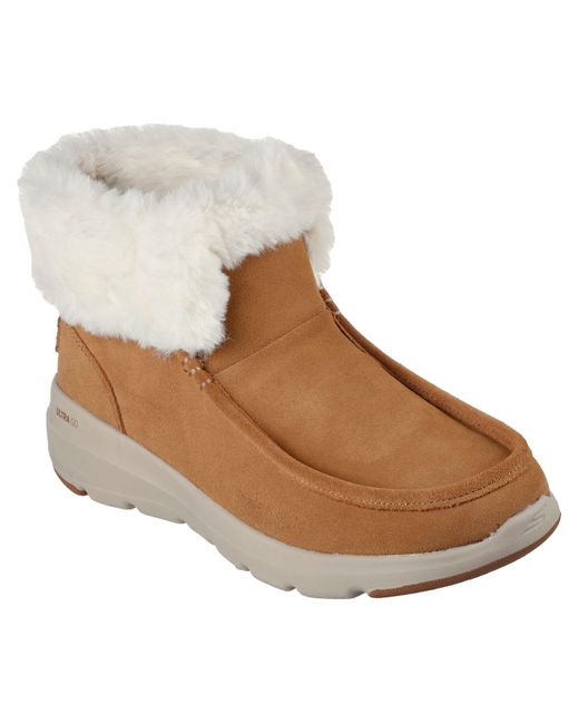 Skechers On The Go Glacial Ultra Moccasin Toe Winter Boots From