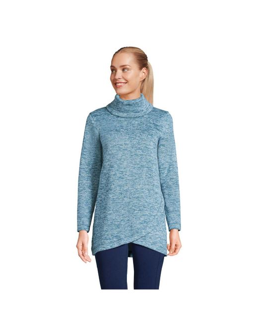 lands end cowl neck fleece