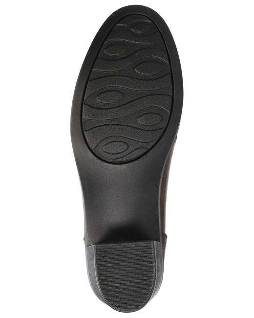 Easy Street Brown Lavelle Comfort Block-heel Slip-on Shooties