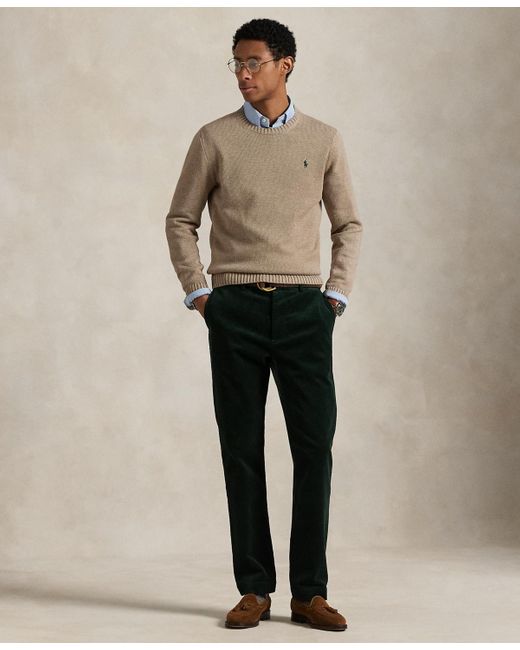 Polo Ralph Lauren Brown Cotton Crewneck Sweater for men