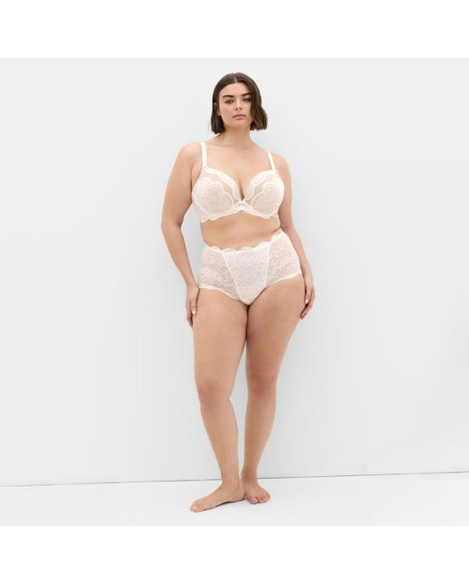 City Chic Natural Plus Size Ophelia Push Up Bra