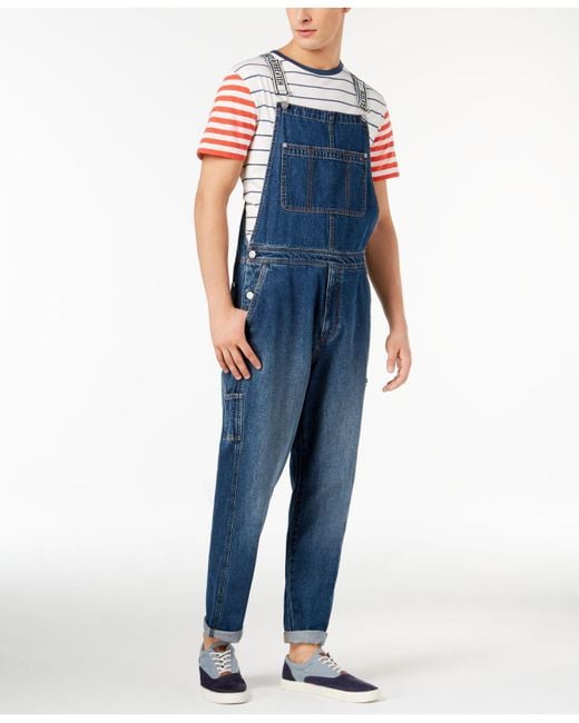 Tommy Hilfiger Blue Denim Overalls for men