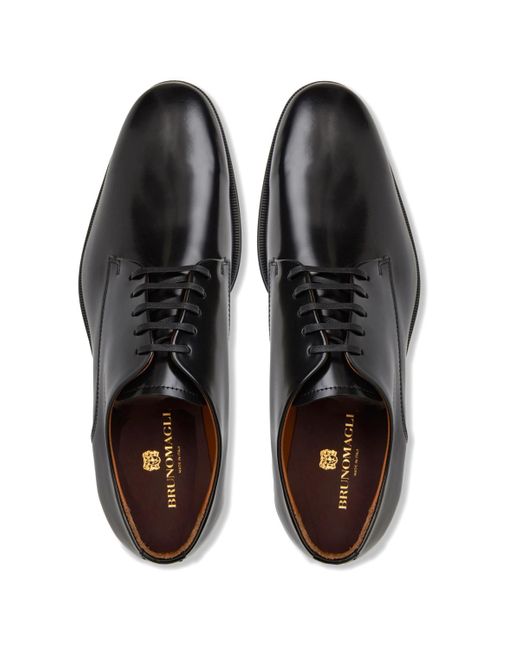 Bruno Magli Black Metti Leather Oxford Dress Shoes for men