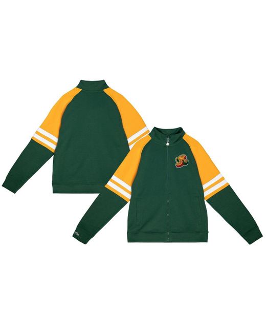 Mitchell & Ness Green Seattle Supersonics Mvp 2.0 Full-zip Track Jacket for men