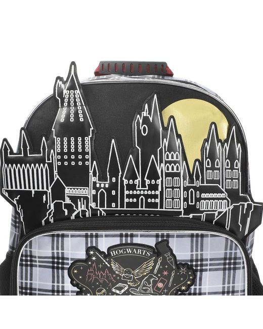 Harry Potter Black Crest 16" Kid's Backpack For School And Travel