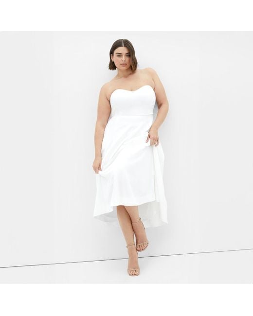 City Chic White Sweet Flare Dress