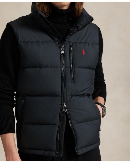 Polo Ralph Lauren Black The Gorham Down Vest for men