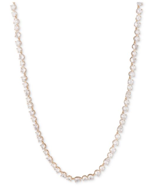 Givenchy White Mixed Cubic Zirconia Collar Necklace