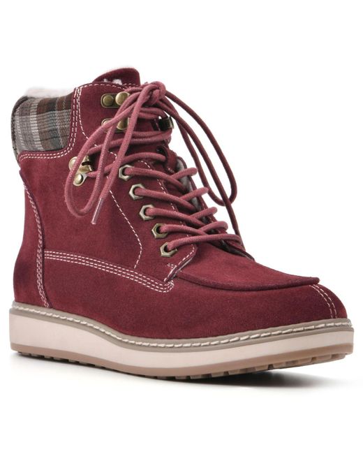 White Mountain Thyme Boots in Red Lyst