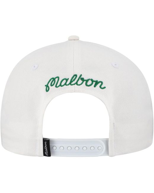Malbon White And Â Golf Wm Phoenix Open Cacti Buckets Adjustable Hat