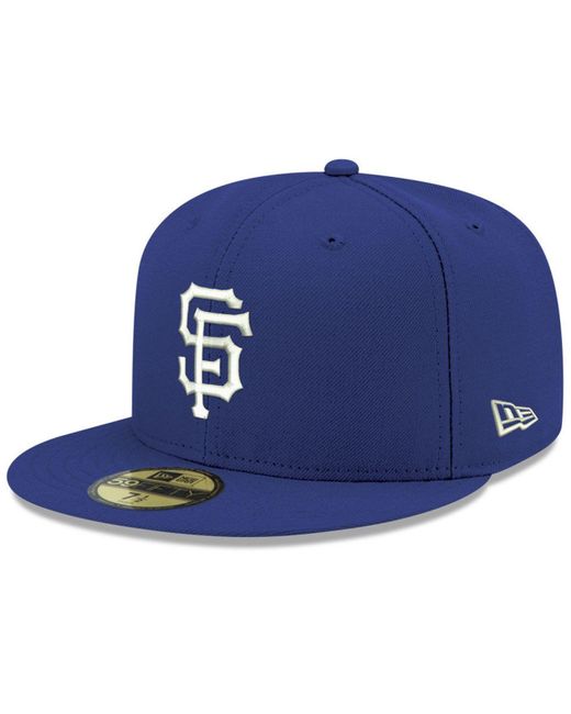 KTZ Blue Los Angeles Angels Re-dub 59fifty Fitted Cap for men