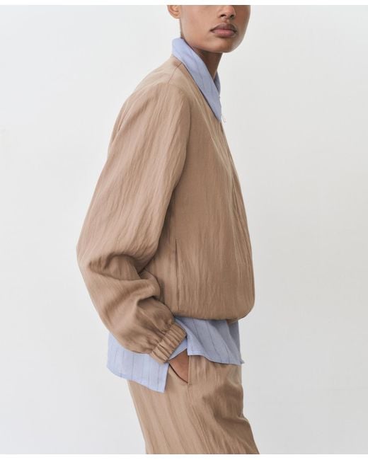 Mango Natural Lyocell Bomber Jacket