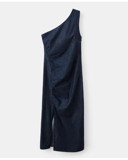 dress swimsuit Longitude Summer Waves Long Torso Draped Crossover Swim Collection: L'AMOUR 2.0 Size:US 50 Long / EU 60 Long Ivy Dress Dark Blue