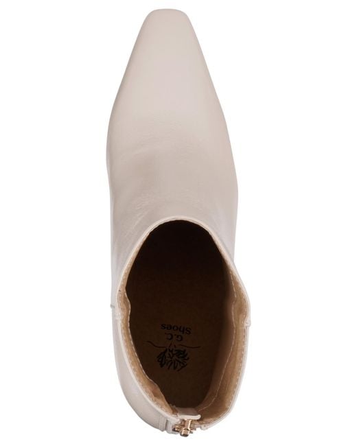 Gc Shoes White Marcel Pointed Toe Booties