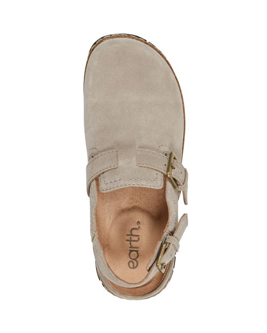 Earth White Elmonte Slingback Clogs