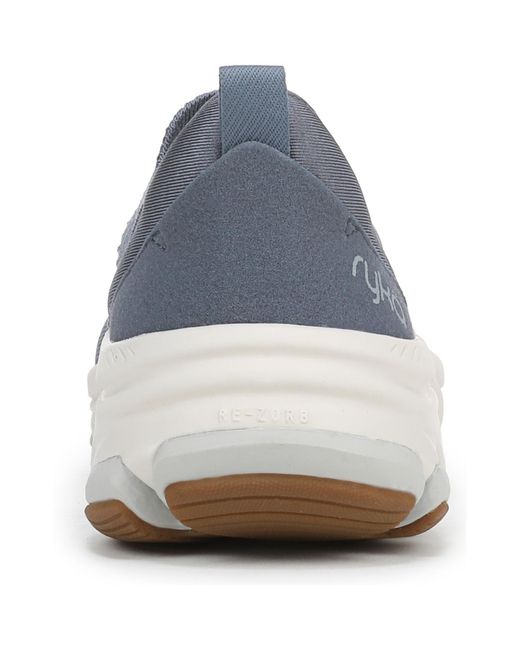 Ryka Blue Devotion Max Knit Slip On Walking Sneakers