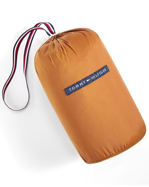 Tommy Hilfiger Orange Packable Quilted Puffer Jacket for men