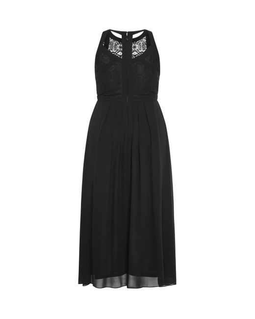 City Chic White Panelled Bodice Maxi Dress