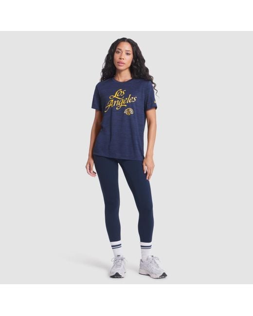 Nike Midnight Blue Los Angeles Rams 2025 Rivalries Collection Sideline Velocity Dri-fit T-shirt