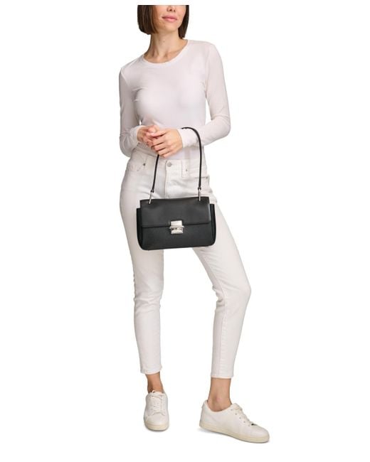 Calvin Klein Natural Clove Push-lock Shoulder Bag