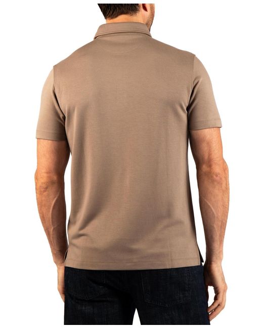 Tailorbyrd Brown Soft Stonewashed Polo