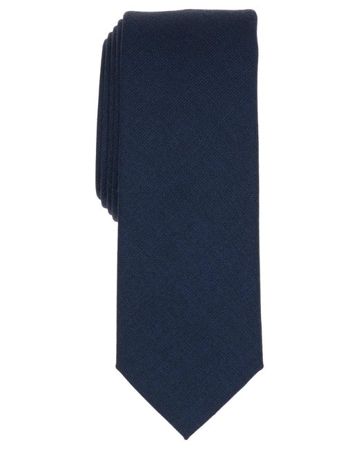 BarIII Blue Florance Solid Classic Tie for men