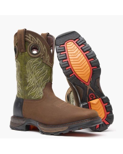 Durango Brown Maverick Xp Waterproof Western Work Boot for men