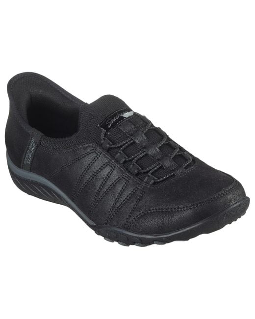 Skechers Black Slip-ins Breathe Easy Slip-on Walking Sneakers From Finish Line