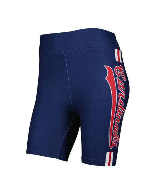 Mitchell & Ness Navy St. Louis Cardinals Biker Shorts in Blue