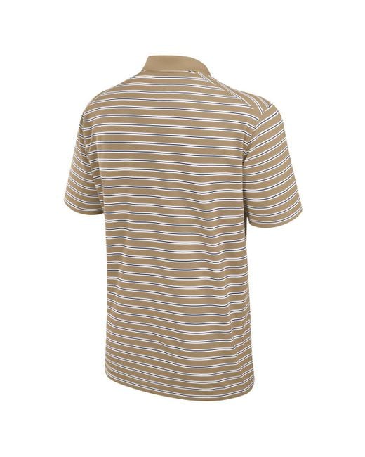 Nike Gray West Virginia Mountaineers Athletic Prep Striped Performance Polo Shirt for men